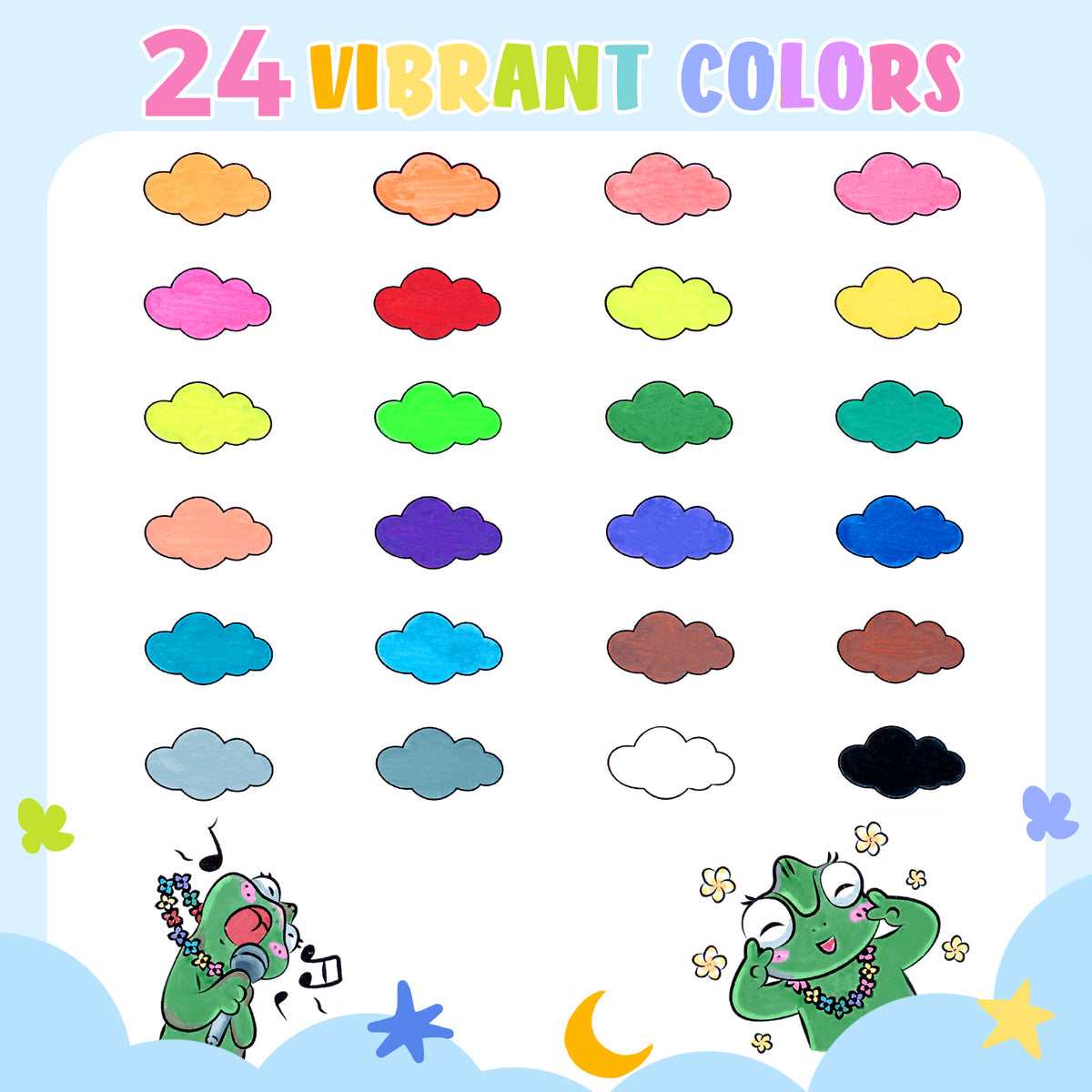 Ohuhu Smart Buy - Washable Acrylic Paint Markers for Kids Bullet Tip
