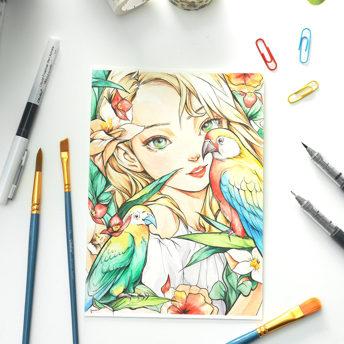 Ohuhu Customer Favorite - Kohala Liquid Fineliner Drawing Pens,9 Pack