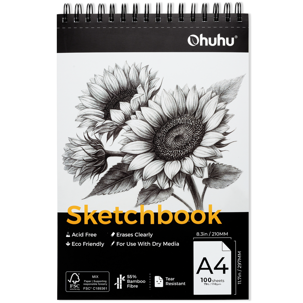 Ohuhu Best Price - Tear Resistant Bamboo Fiber Drawing Sketchbook
