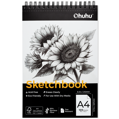 Ohuhu Best Price - Tear Resistant Bamboo Fiber Drawing Sketchbook