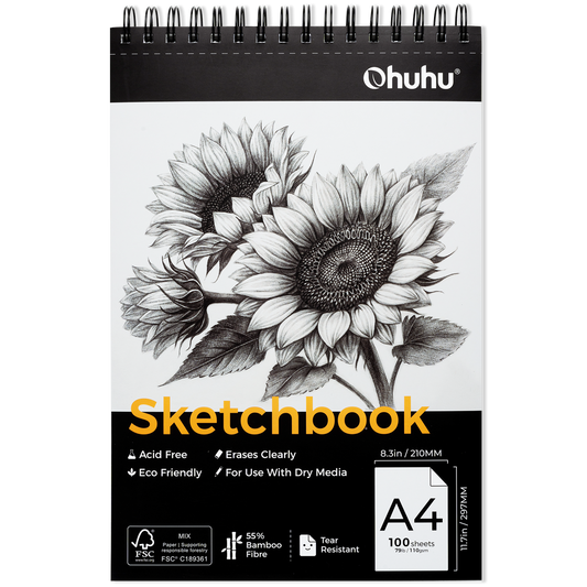 Ohuhu Best Price - Tear Resistant Bamboo Fiber Drawing Sketchbook
