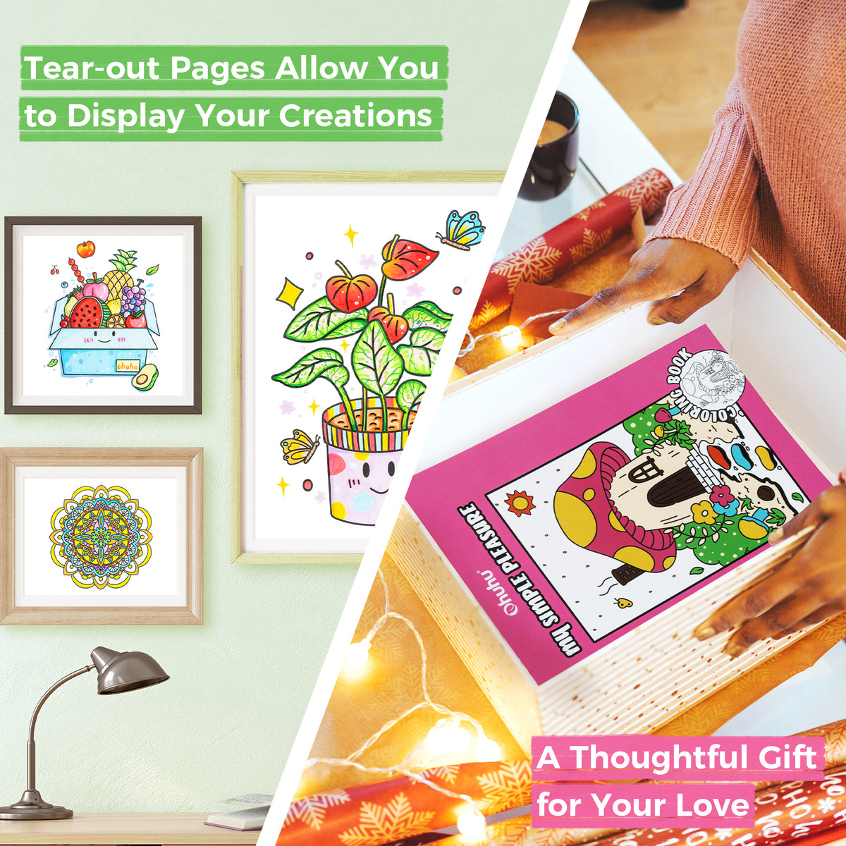 Ohuhu Trending - Double-Sided Bleedproof Coloring Book