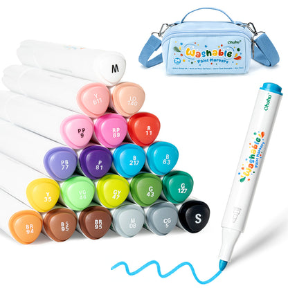 Ohuhu Smart Buy - Washable Acrylic Paint Markers for Kids Bullet Tip