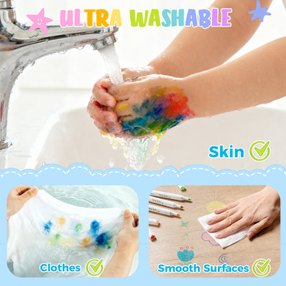 Ohuhu Smart Buy - Washable Acrylic Paint Markers for Kids Bullet Tip