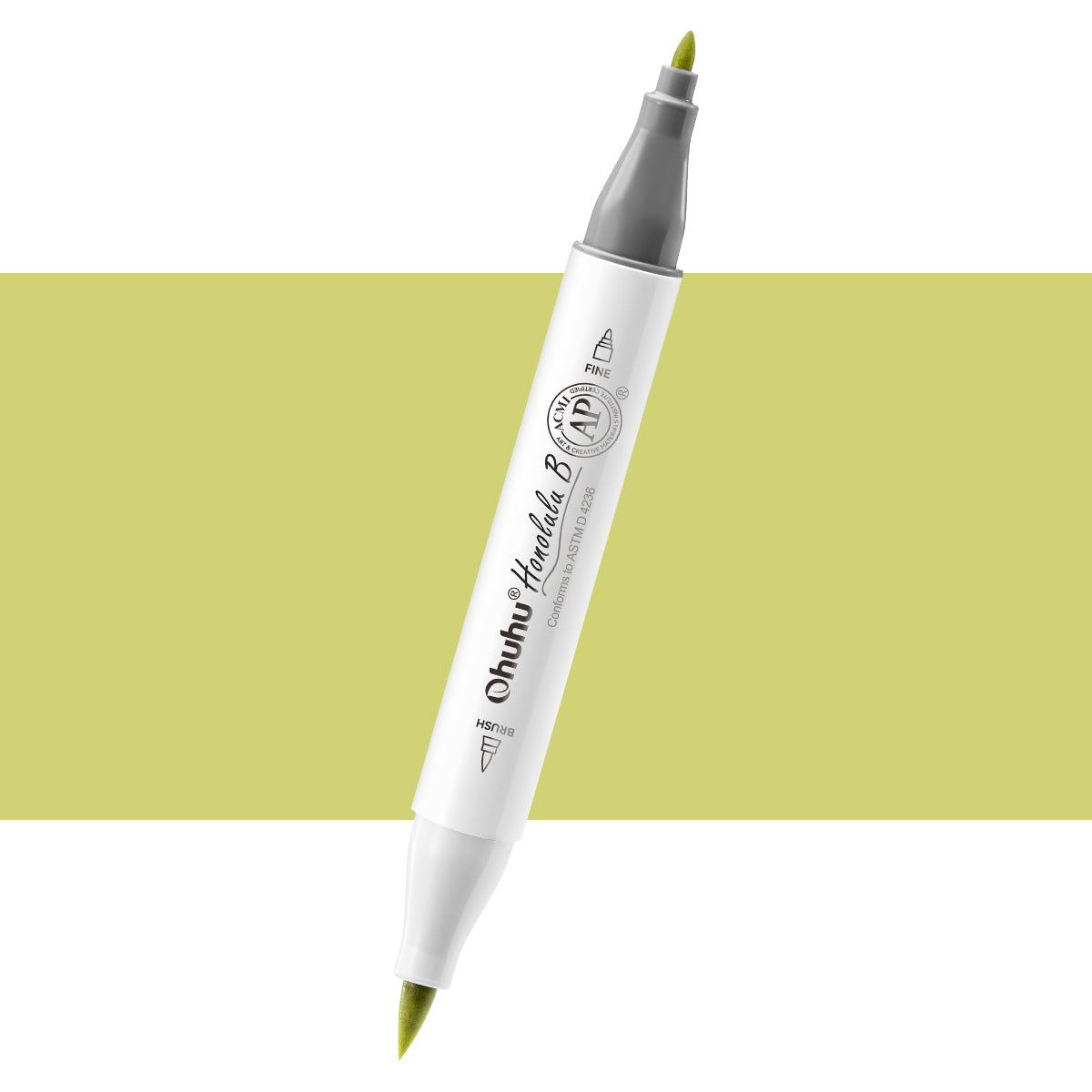 Ohuhu Top Pick - Honolulu B YG012 (Replace GY4) Individual Marker, Brush & Fine