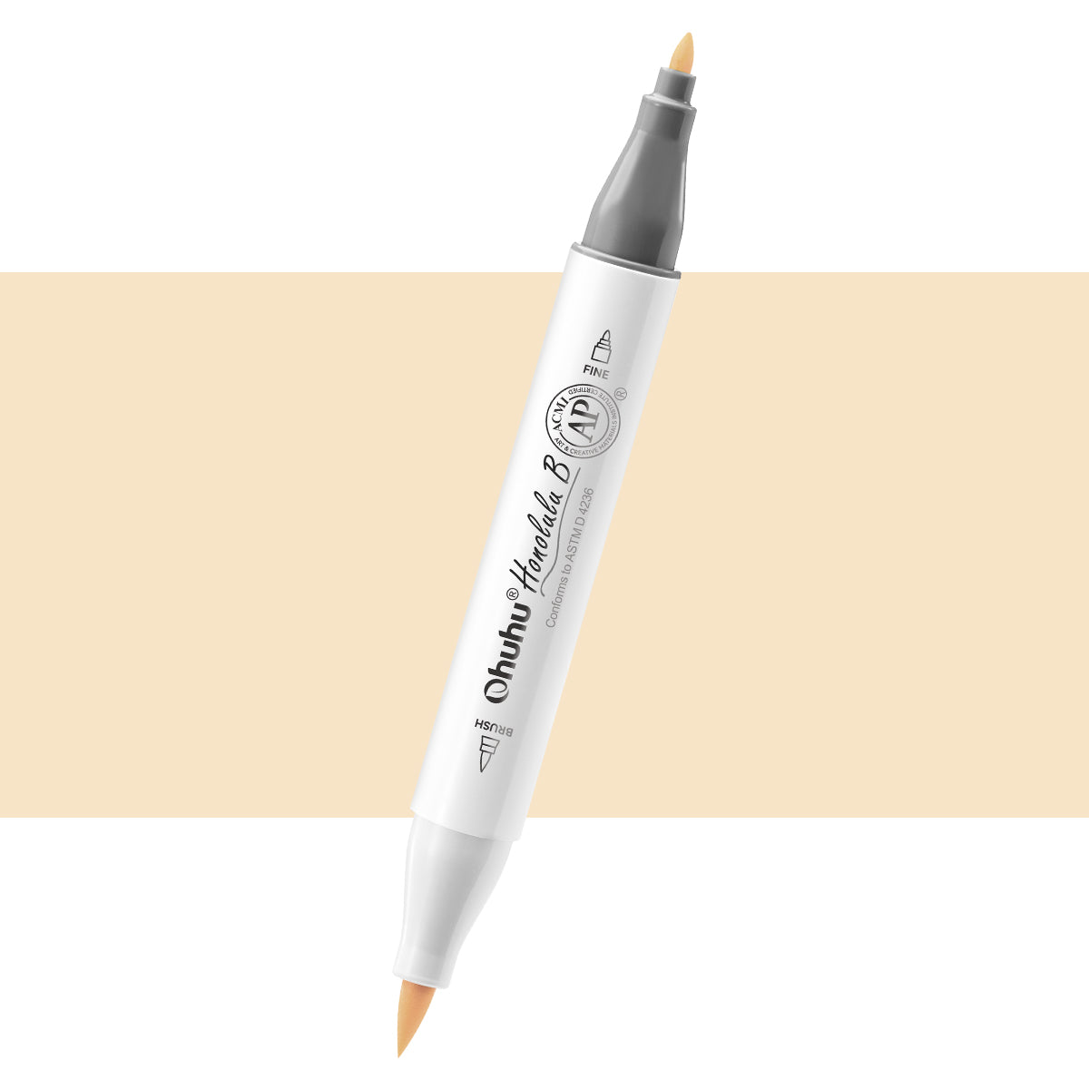 Ohuhu Quality - Honolulu B Y43 (Replace YR212) Individual Marker, Brush & Fine