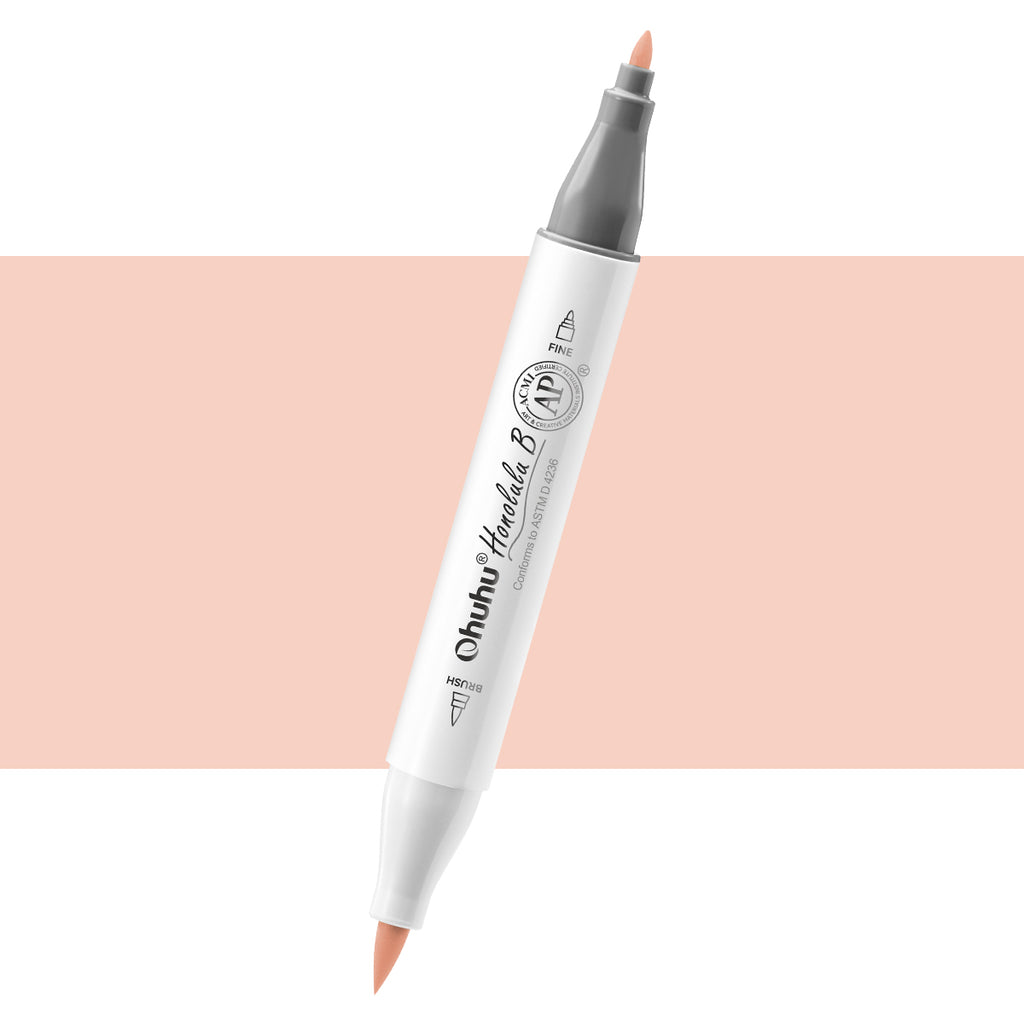 Ohuhu Special Offer - Honolulu B YR56 (Replace R090) Individual Marker, Brush & Fine
