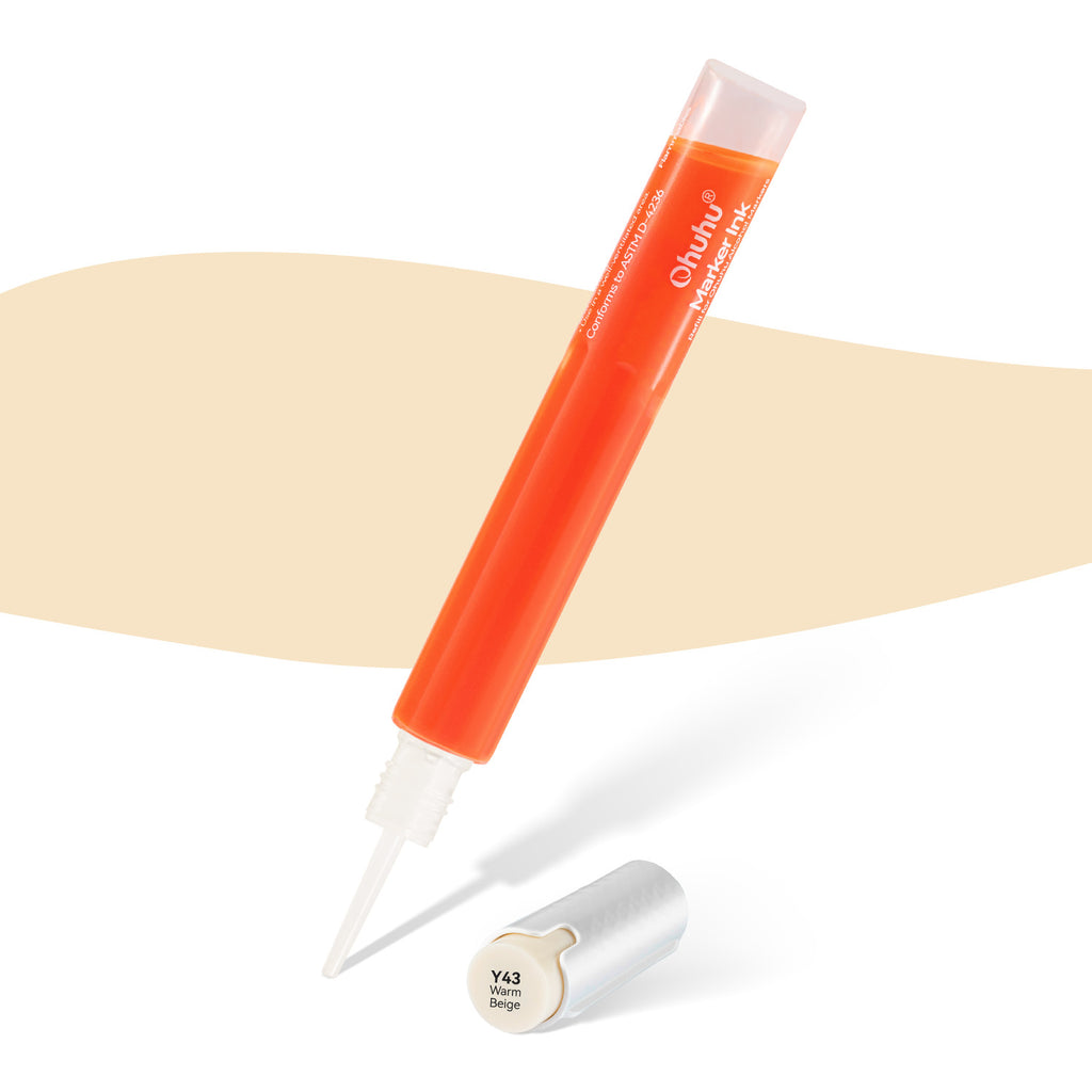 Ohuhu Premium - Marker Ink Y43 / YR212 / E191 Refill for Alcohol marker