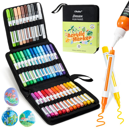 Ohuhu Recommended - Acrylic Paint Markers Refillable 36 Colors – Hanauma