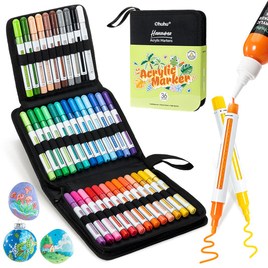 Ohuhu Recommended - Acrylic Paint Markers Refillable 36 Colors – Hanauma