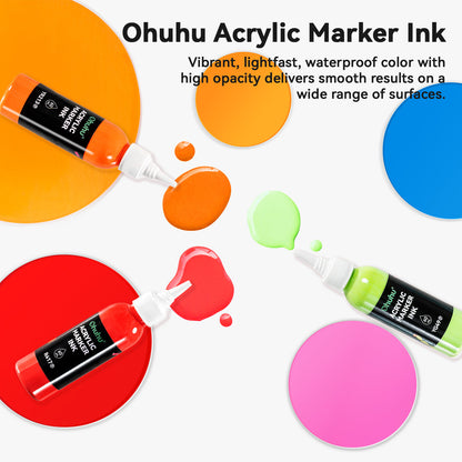 Ohuhu Customer Favorite - Acrylic Marker Ink Refill for Mauna Kea & Hanauma Series