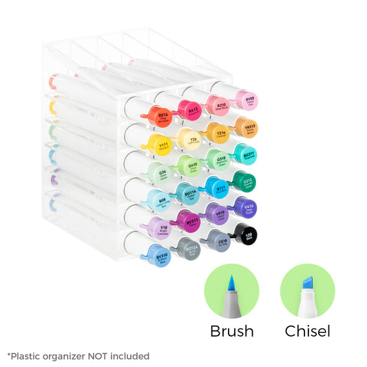 Ohuhu Deals - Honolulu² 24 Basic Colors Dual Tips Alcohol Art Markers