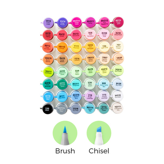 Ohuhu Sale - Honolulu² 48 Basic Colors Dual Tips Alcohol Art Markers