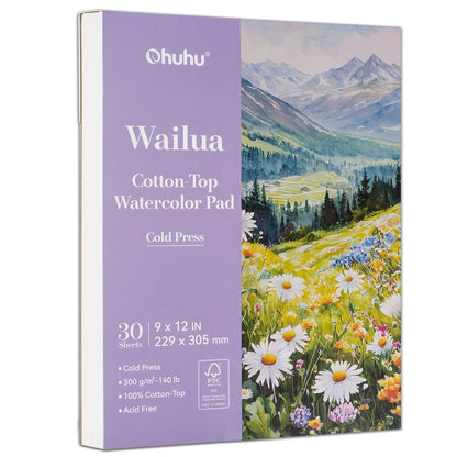 Ohuhu Trending - Wailua Cotton-Top Watercolor Pad