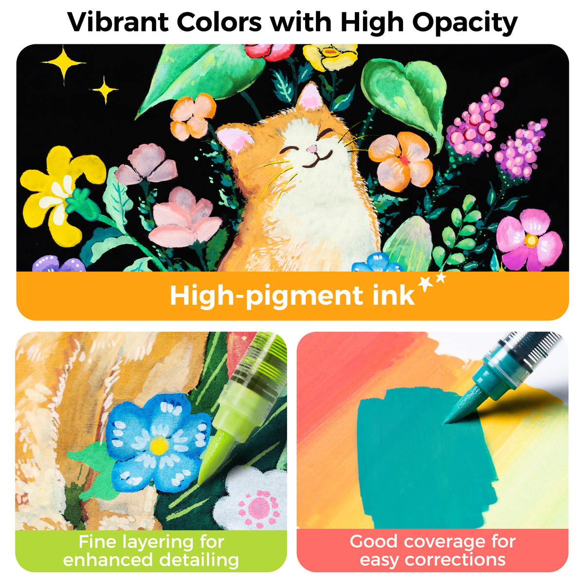 Ohuhu Value - Kahuku Series Direct-ink Acrylic Paint Markers