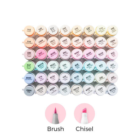 Ohuhu Customer Favorite - Honolulu² 48 Pastel Colors Dual Tips Alcohol Art Markers