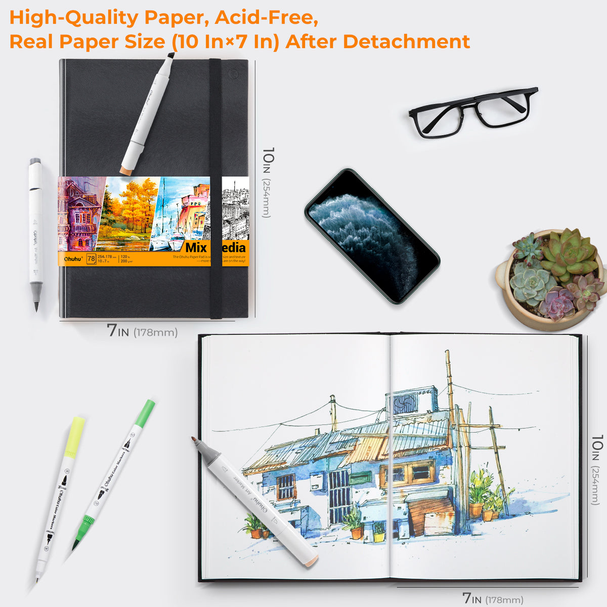 Ohuhu Trending - Mix Media Pad for Multiple Techniques