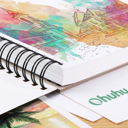 Ohuhu Recommended - Spiral-Bound Marker Pad for Alcohol Markers