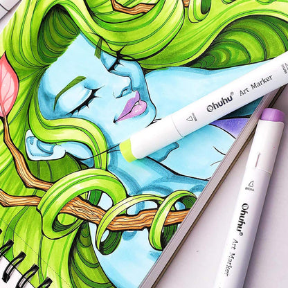 Ohuhu Recommended - Spiral-Bound Marker Pad for Alcohol Markers