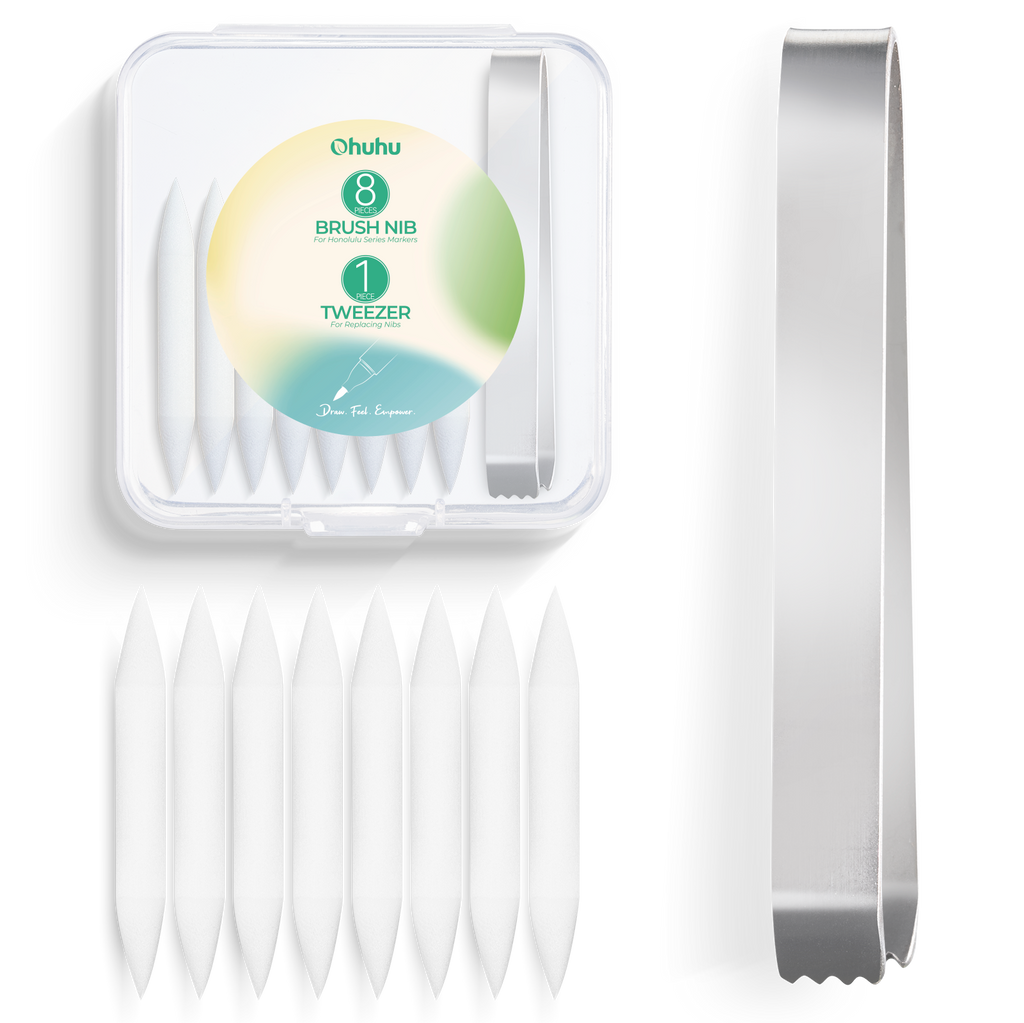 Ohuhu New - Replacement Brush Nibs Of Honolulu & Honolulu B Series