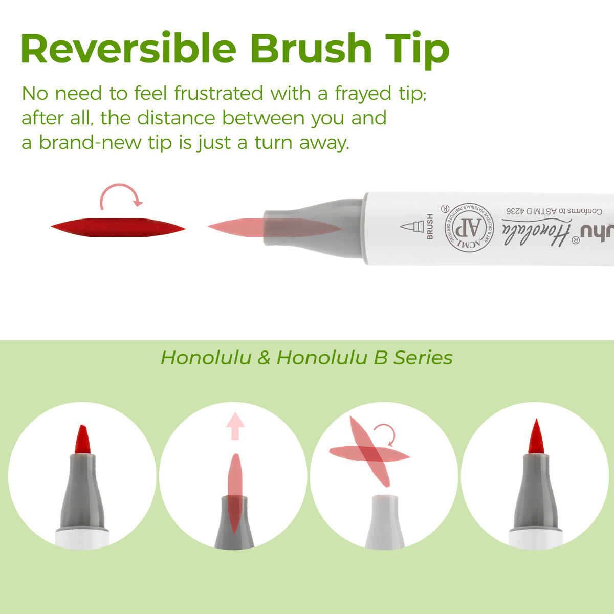 Ohuhu New - Replacement Brush Nibs Of Honolulu & Honolulu B Series