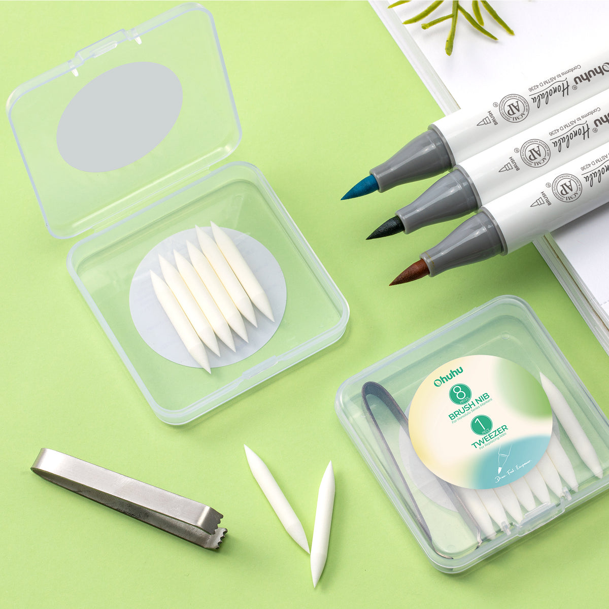 Ohuhu New - Replacement Brush Nibs Of Honolulu & Honolulu B Series