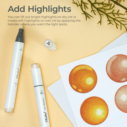 Ohuhu Value - Honolulu Colorless Blender Marker - Pack of 6