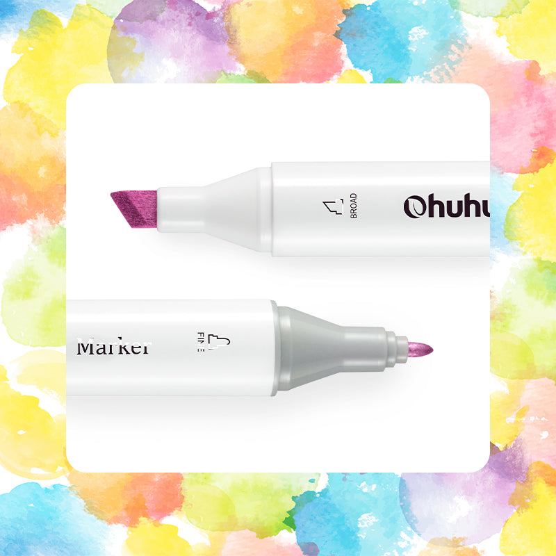 Ohuhu Great Value - Honolulu R18 / YR04 Individual Marker, Brush & Chisel