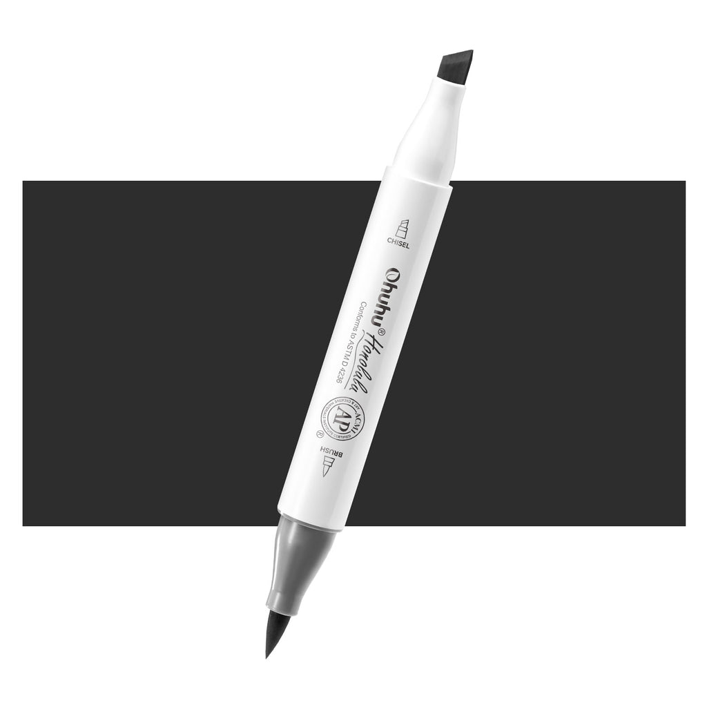 Ohuhu Quality - Honolulu 120 Individual Marker, Brush & Chisel