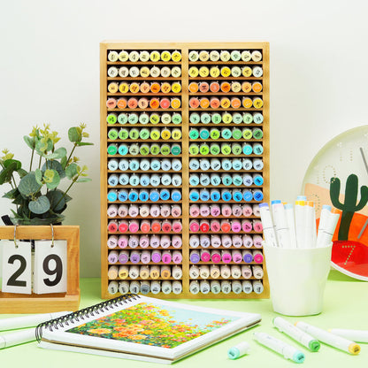 Ohuhu Premium - Bamboo Marker Organizer