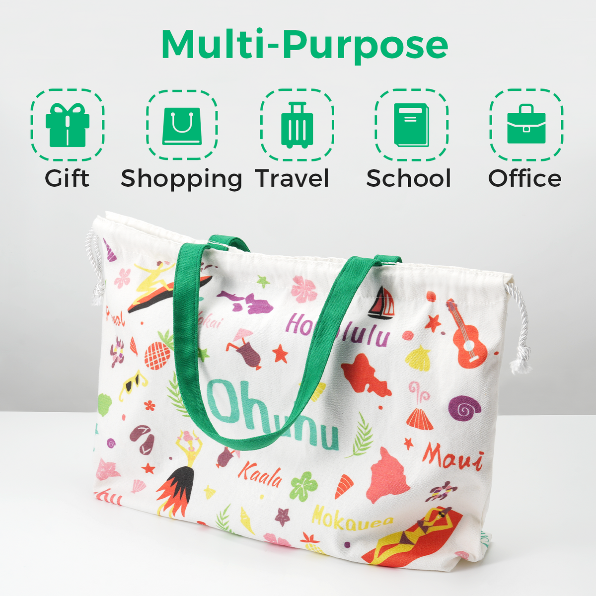 Ohuhu Customer Favorite - Canvas Gift Bag for Multi-purpose, Available in Two Sizes