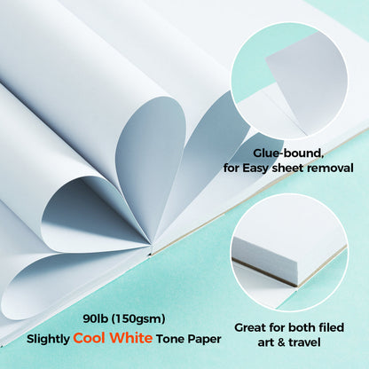 Ohuhu Special Offer - Bleedproof Double-Sided Marker Pad, Glue-Bound