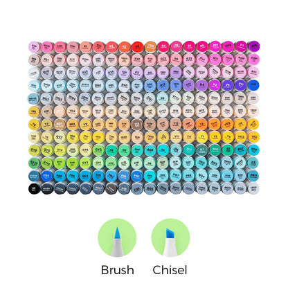 Ohuhu Quality - Honolulu Brush Markers - Large Set