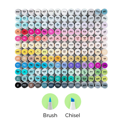 Ohuhu Quality - Honolulu Brush Markers - Large Set