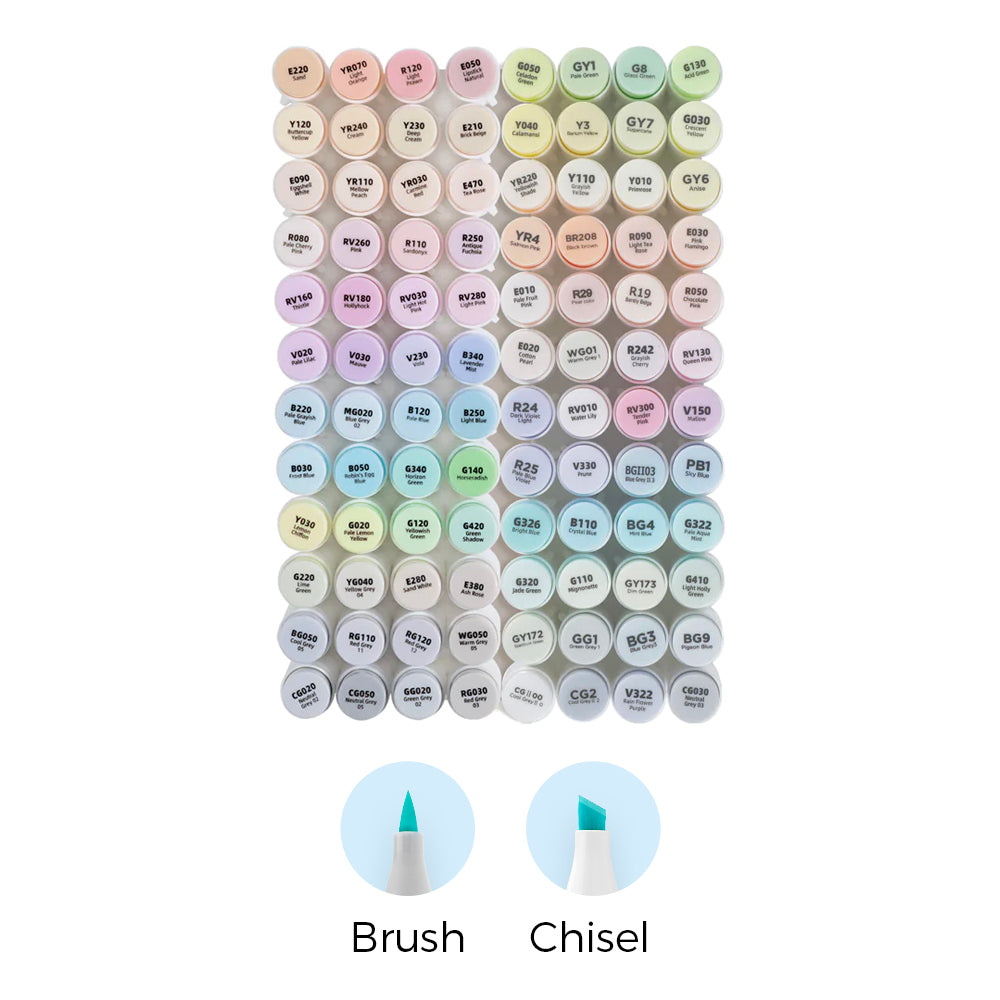 Ohuhu Quality - Honolulu Brush Markers - Large Set