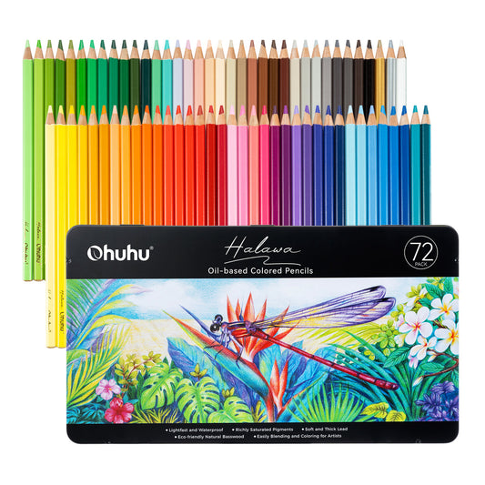 Ohuhu Customer Favorite - Halawa Series 72 Colors Oil-based Colored Pencils